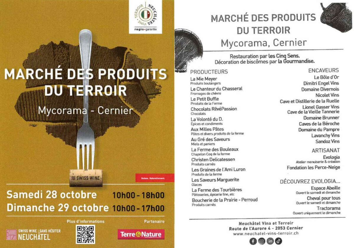 Affichette marché du terroir 2023